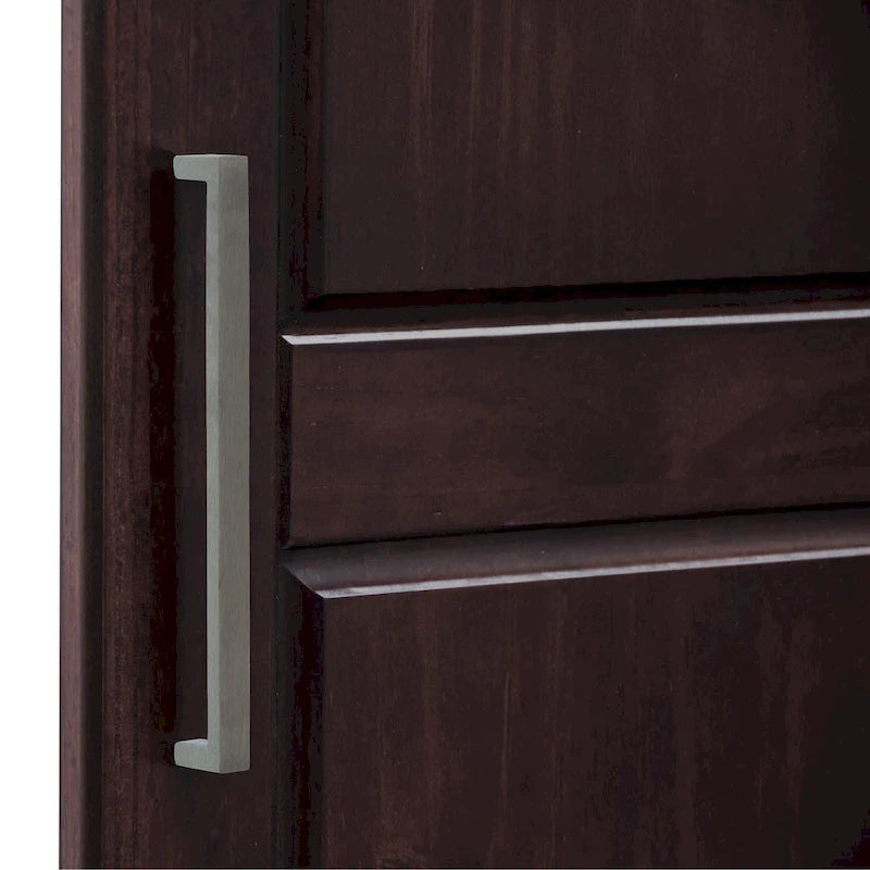 Armario ropero de 3 puertas 100 % de madera maciza, con puertas de madera maciza o espejadas
