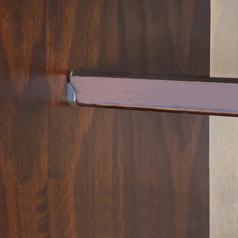 Armario ropero de 3 puertas 100 % de madera maciza, con puertas de madera maciza o espejadas