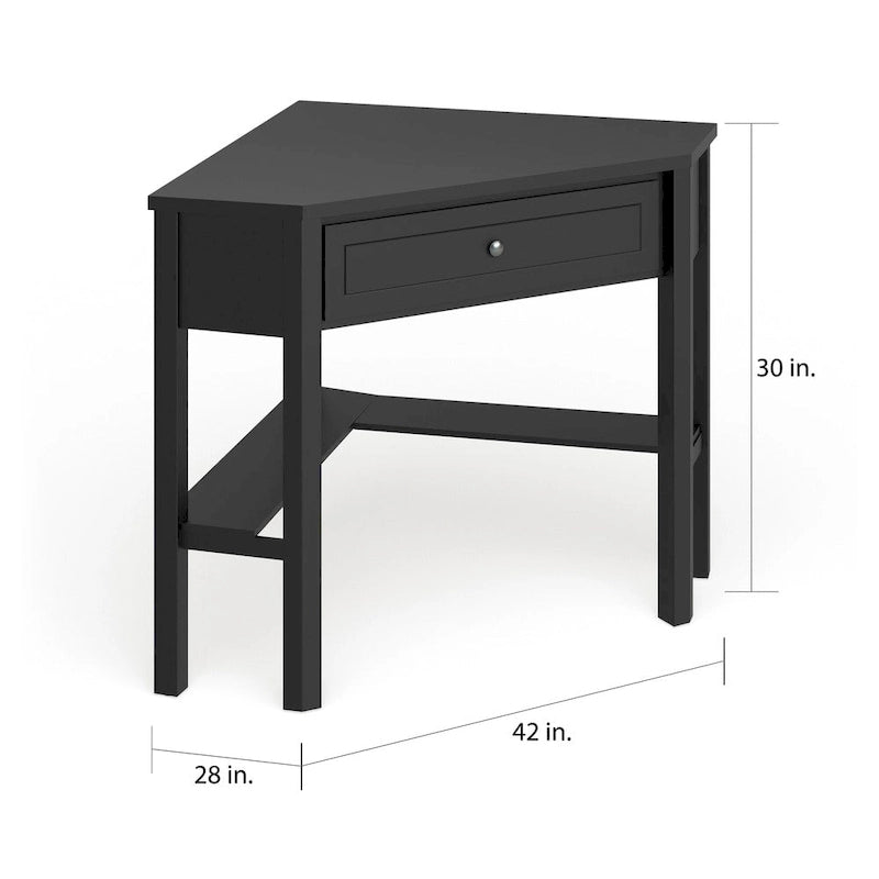 Eckschreibtisch aus Massivholz/MDF