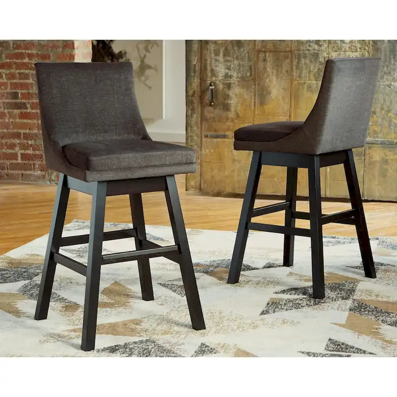 Taburete giratorio tapizado moderno, asiento redondo acolchado con base estable, fácil de montar, ideal para decorar el hogar