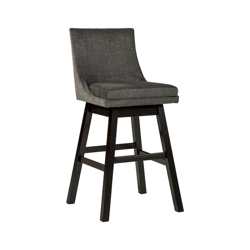 Taburete giratorio tapizado moderno, asiento redondo acolchado con base estable, fácil de montar, ideal para decorar el hogar