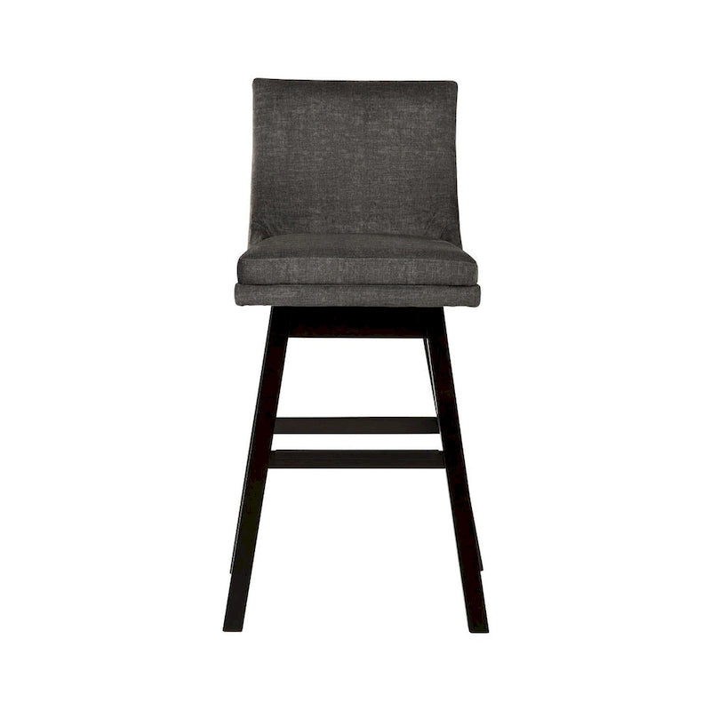 Taburete giratorio tapizado moderno, asiento redondo acolchado con base estable, fácil de montar, ideal para decorar el hogar
