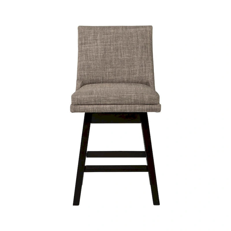 Taburete giratorio tapizado moderno, asiento redondo acolchado con base estable, fácil de montar, ideal para decorar el hogar