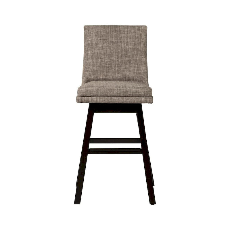 Taburete giratorio tapizado moderno, asiento redondo acolchado con base estable, fácil de montar, ideal para decorar el hogar