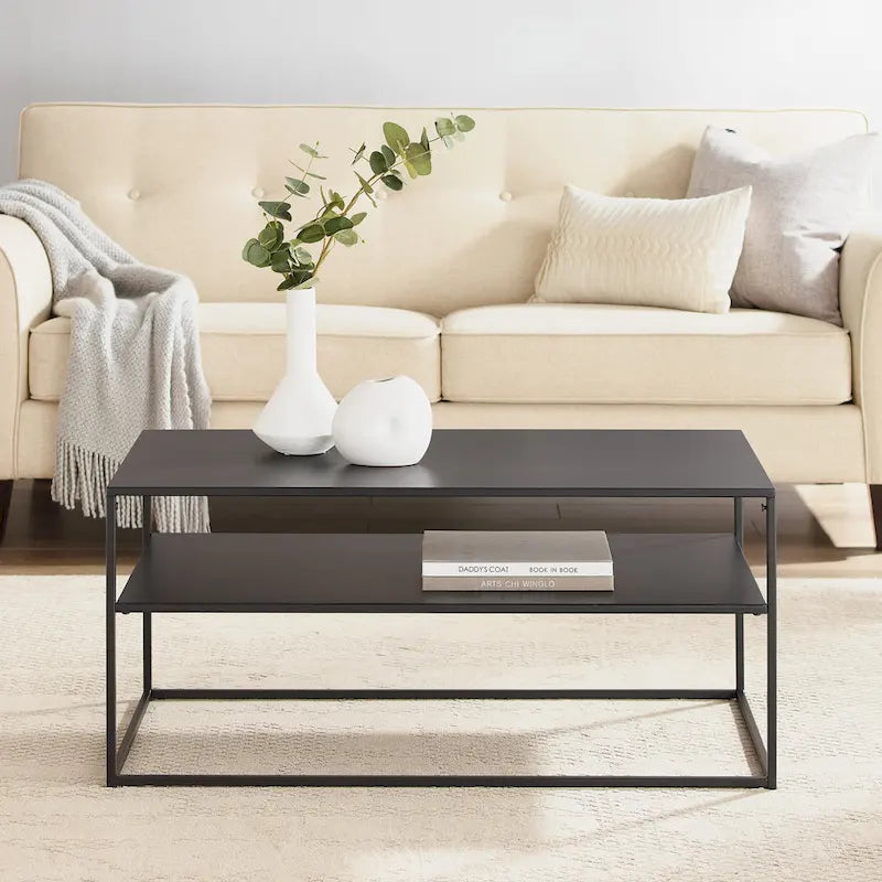 Minimalistischer Couchtisch mit robustem Gestell, einfach zu montieren und vielseitig verwendbar