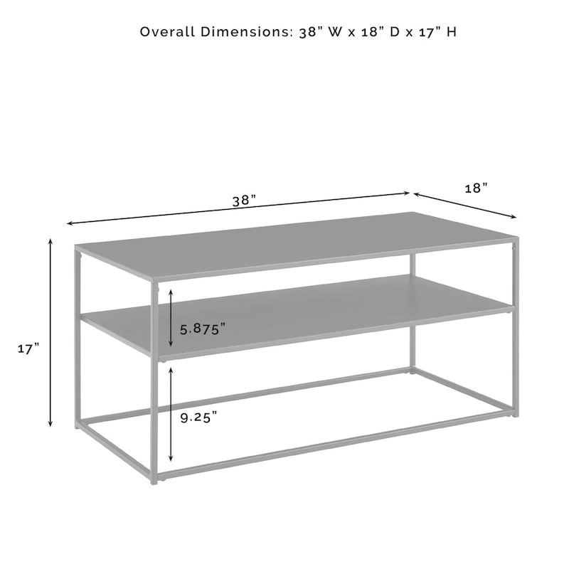 Minimalistischer Couchtisch mit robustem Gestell, einfach zu montieren und vielseitig verwendbar