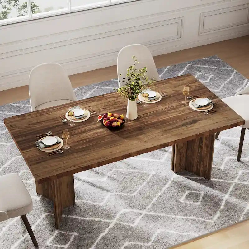 Table de cuisine et de repas de 63 pouces de long pour la salle à manger