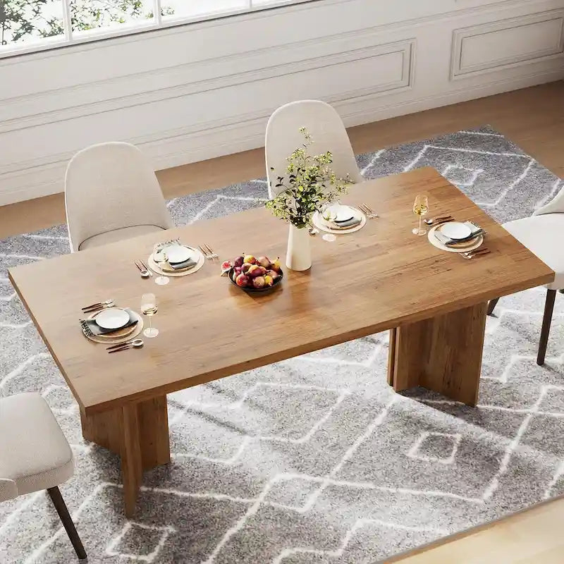 Table de cuisine et de repas de 63 pouces de long pour la salle à manger