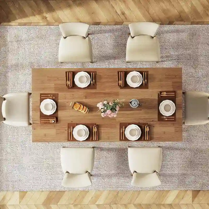 Table de cuisine et de repas de 63 pouces de long pour la salle à manger