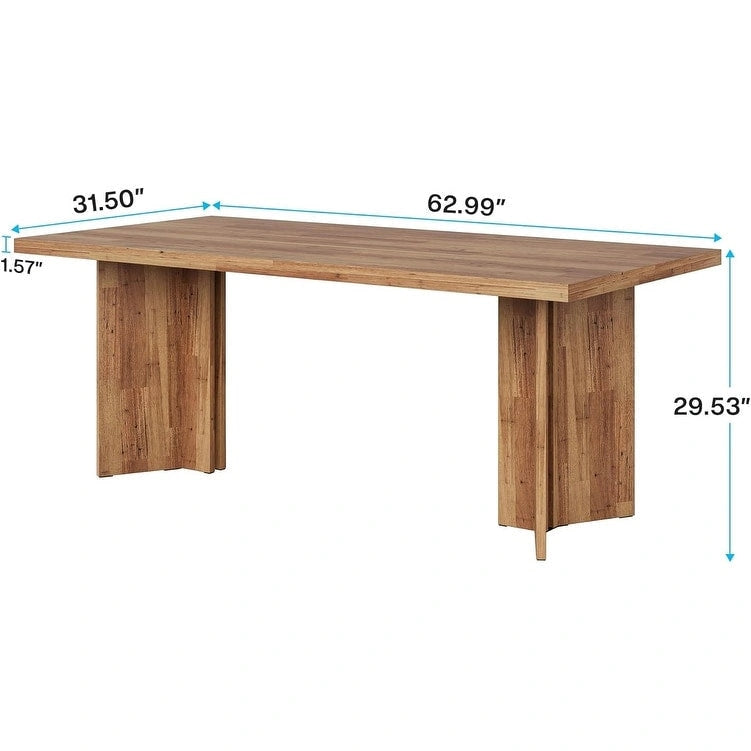 Table de cuisine et de repas de 63 pouces de long pour la salle à manger