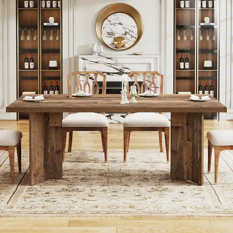 Table de cuisine et de repas de 63 pouces de long pour la salle à manger