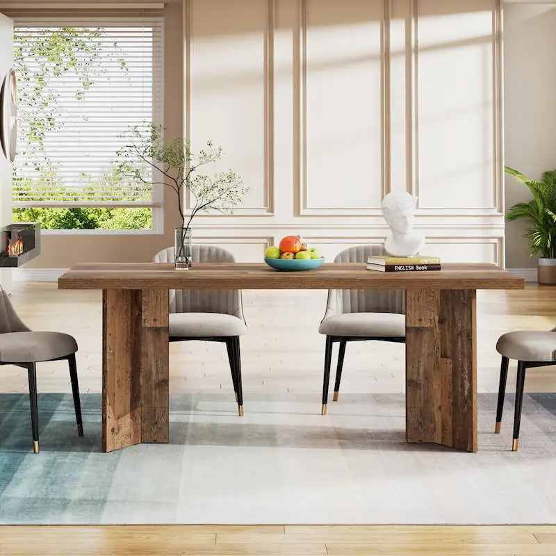 Table de cuisine et de repas de 63 pouces de long pour la salle à manger
