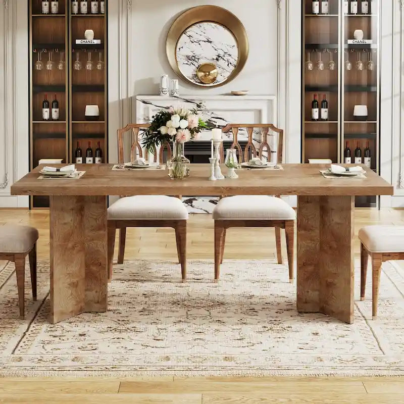 Table de cuisine et de repas de 63 pouces de long pour la salle à manger