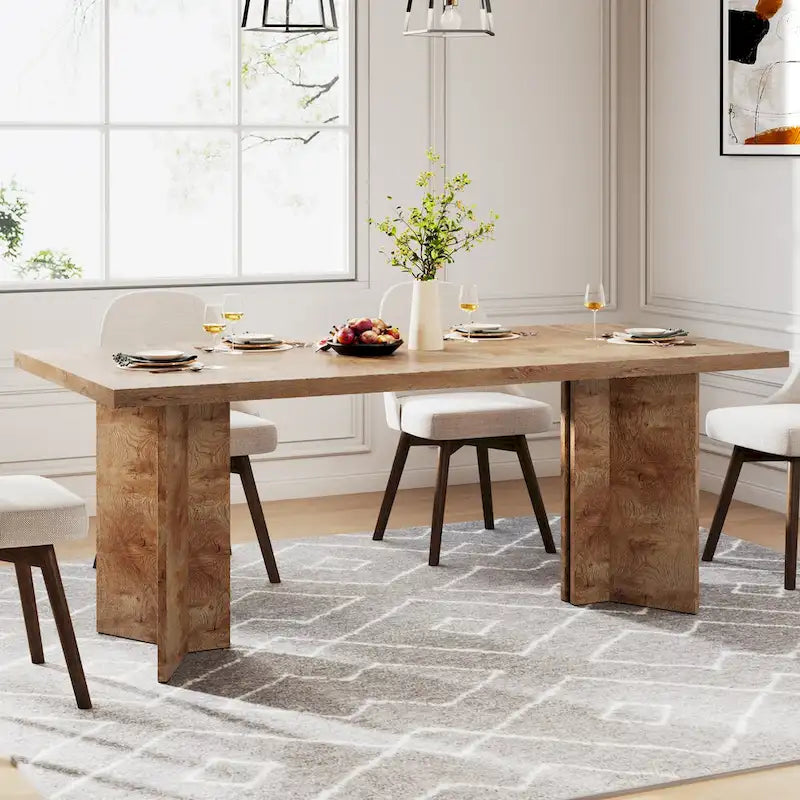 Table de cuisine et de repas de 63 pouces de long pour la salle à manger