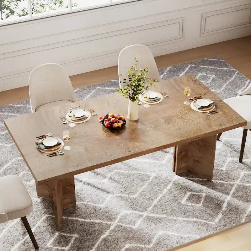 Table de cuisine et de repas de 63 pouces de long pour la salle à manger