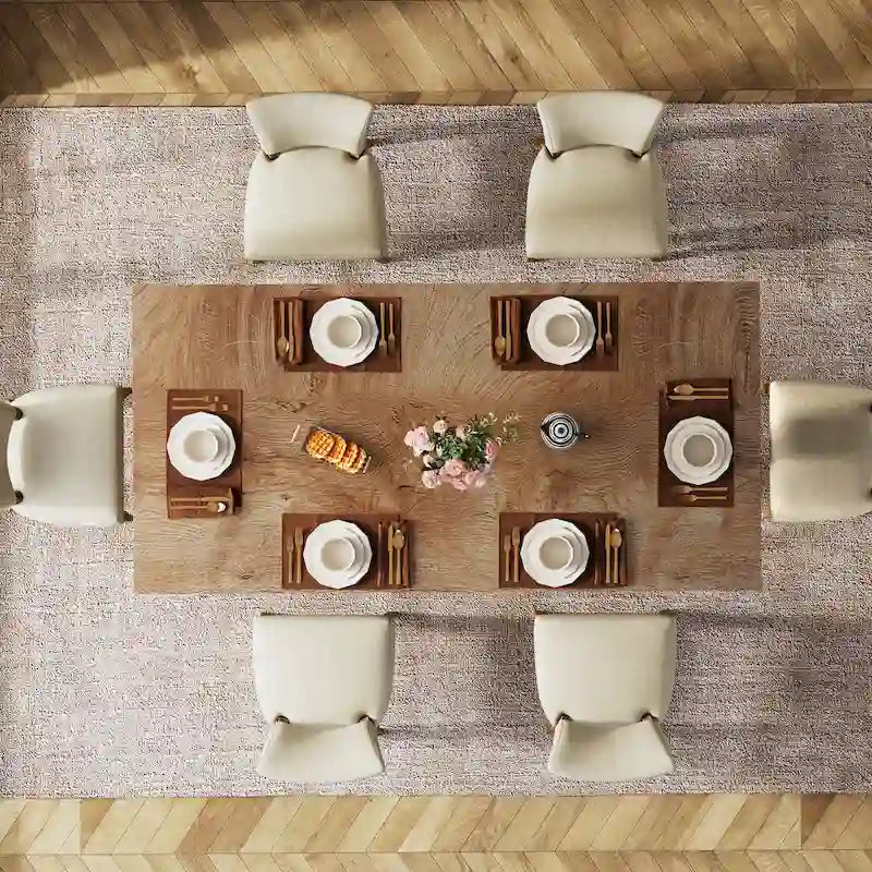 Table de cuisine et de repas de 63 pouces de long pour la salle à manger