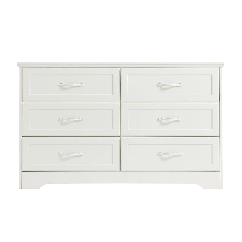 Moderne Schlafkommode mit 3 Schubladen und Kommode mit 6 Schubladen, Kleiderorganizer - Metallgriffe, 47.6L x 15.7W x 28.9H