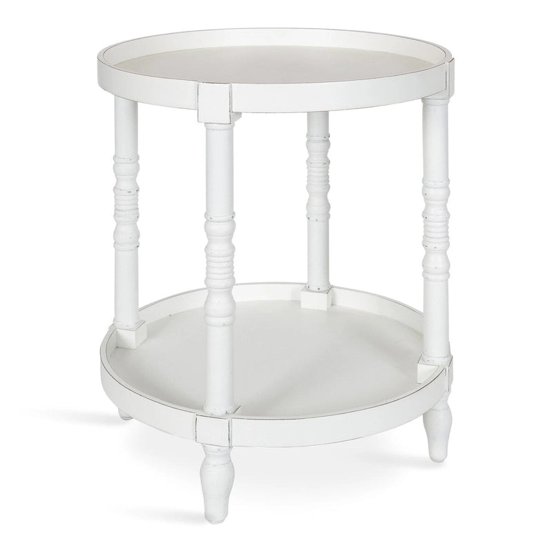 Mesa auxiliar redonda de madera