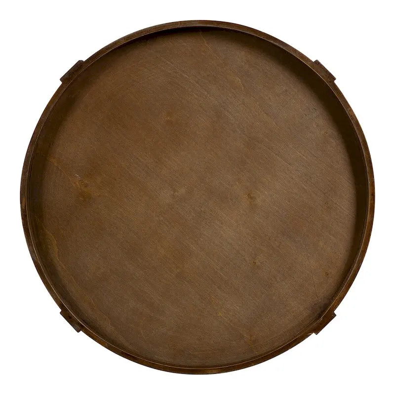 Mesa auxiliar redonda de madera