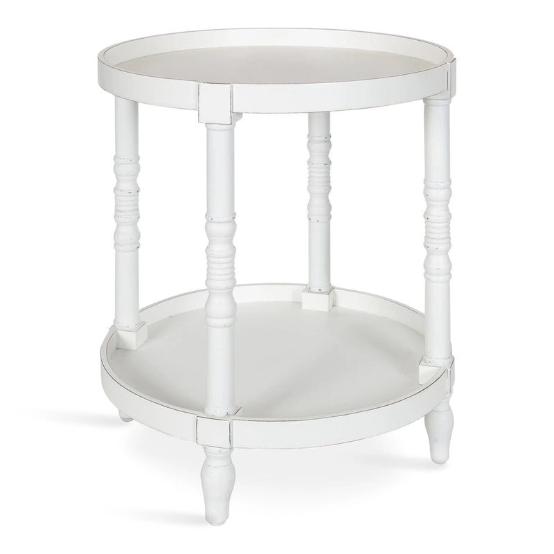 Mesa auxiliar redonda de madera