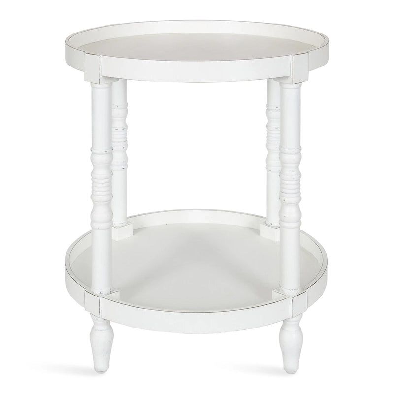 Mesa auxiliar redonda de madera