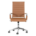 Fauteuil de bureau ergonomique en cuir PU, pivotant et réglable en hauteur