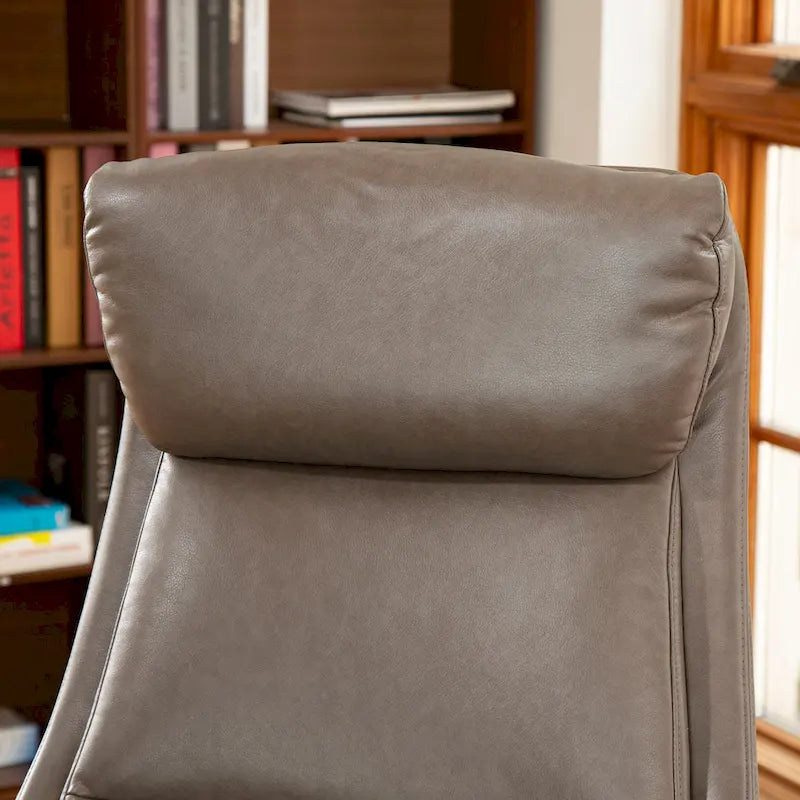 Moderner ergonomischer Chefsessel aus Kunstleder mit hoher Rückenlehne, verstellbar und drehbar