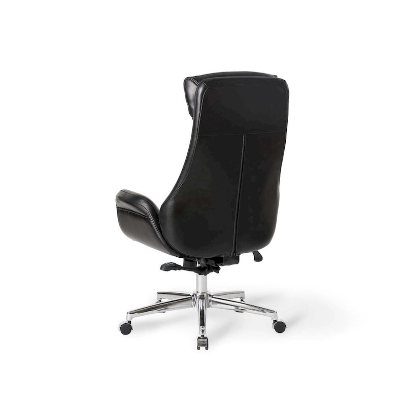 Moderner ergonomischer Chefsessel aus Kunstleder mit hoher Rückenlehne, verstellbar und drehbar