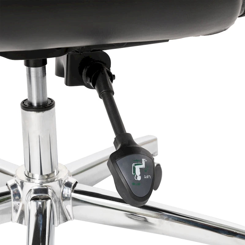 Moderner ergonomischer Chefsessel aus Kunstleder mit hoher Rückenlehne, verstellbar und drehbar