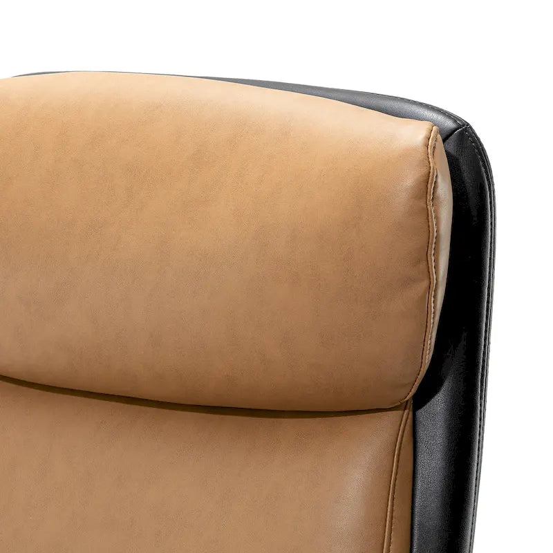 Moderner ergonomischer Chefsessel aus Kunstleder mit hoher Rückenlehne, verstellbar und drehbar