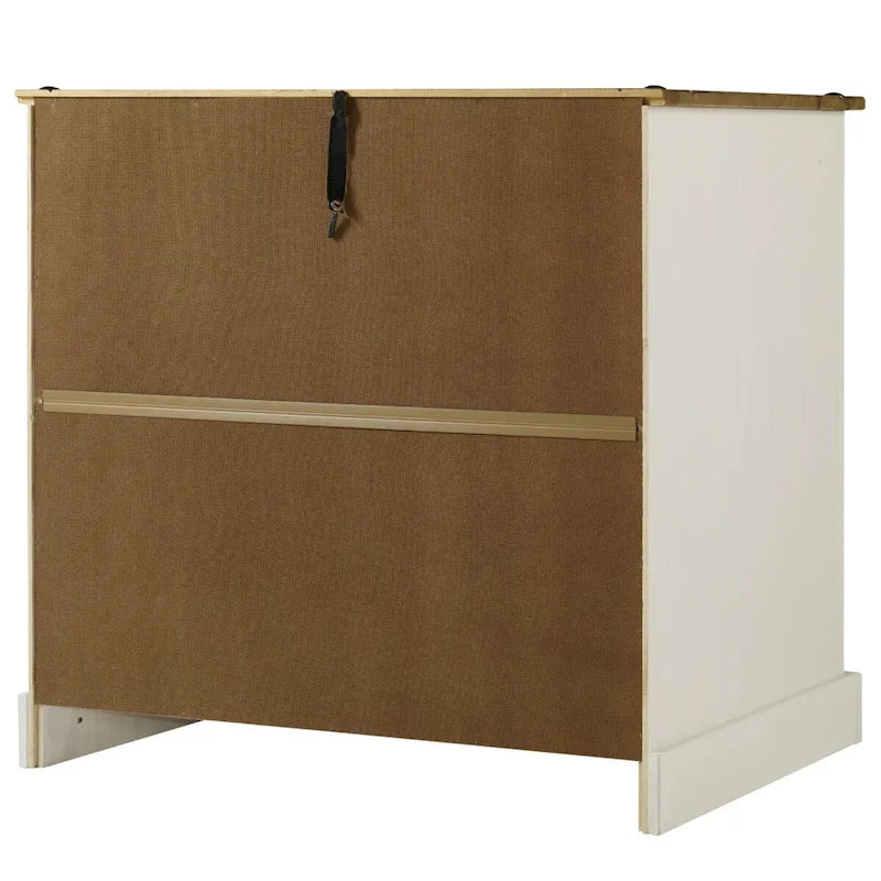 Aparador de madera de la serie Wood en blanco envejecido