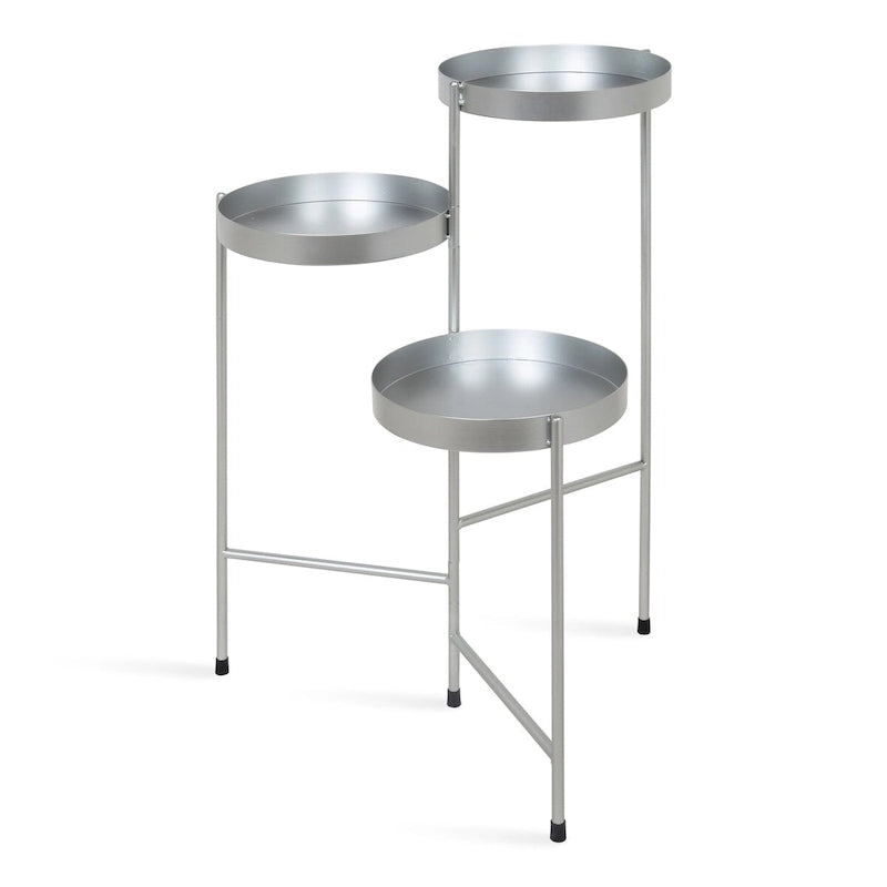 Moderner 3-stufiger Pflanzenständer aus Metall - 16x21x30
