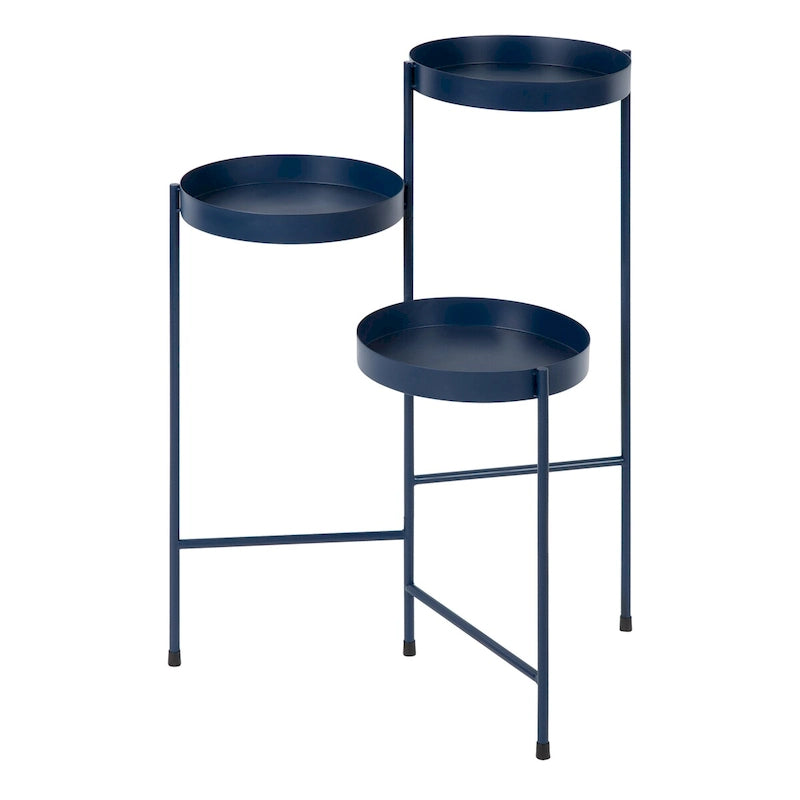 Moderner 3-stufiger Pflanzenständer aus Metall - 16x21x30