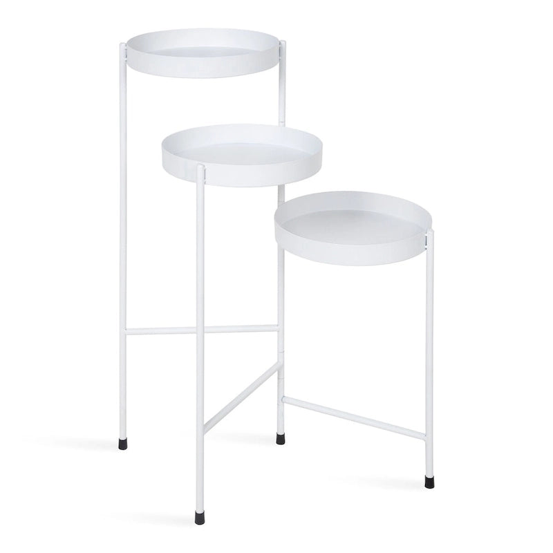 Support à plantes moderne en métal à 3 niveaux - 16x21x30
